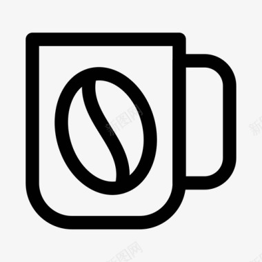 一杯咖啡杯子热的图标图标