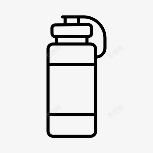 饮料瓶运动健身图标svg_新图网 https://ixintu.com 健身 水瓶 瓶子 运动 饮料瓶
