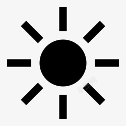 太阳灯太阳灯光平面图标高清图片