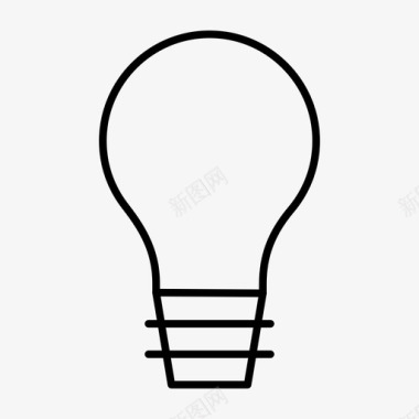 灯泡商业想法图标图标
