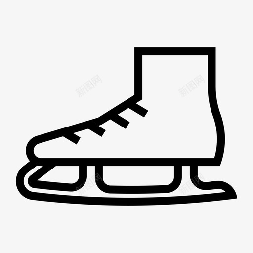 溜冰花样滑冰图标svg_新图网 https://ixintu.com 溜冰 滑冰 花样 运动