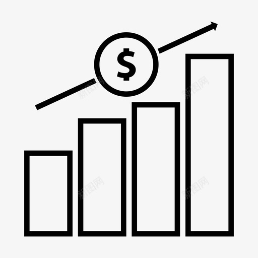 增加收入增加业务财务图标svg_新图网 https://ixintu.com 利润 增加业务 增加收入 财务