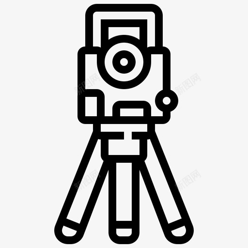 摄像机施工土木工程师图标svg_新图网 https://ixintu.com 土木工程师 摄像机 施工