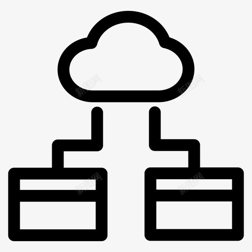 云计算大数据网络托管概述图标svg_新图网 https://ixintu.com 云计算 大数据 网络托管概述