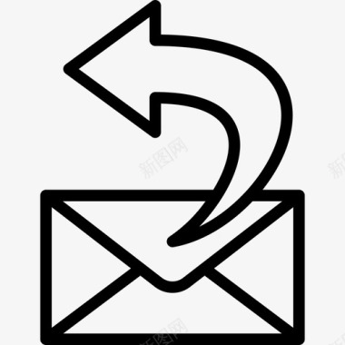 回信信件邮政图标图标