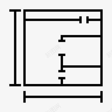 蓝图商业建筑图标图标