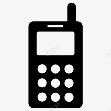 电话智能手机技术图标图标