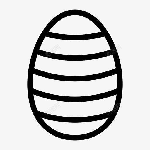 鸡蛋庆祝吃图标svg_新图网 https://ixintu.com 吃 复活节线图标 庆祝 蛋黄 食物 鸡蛋