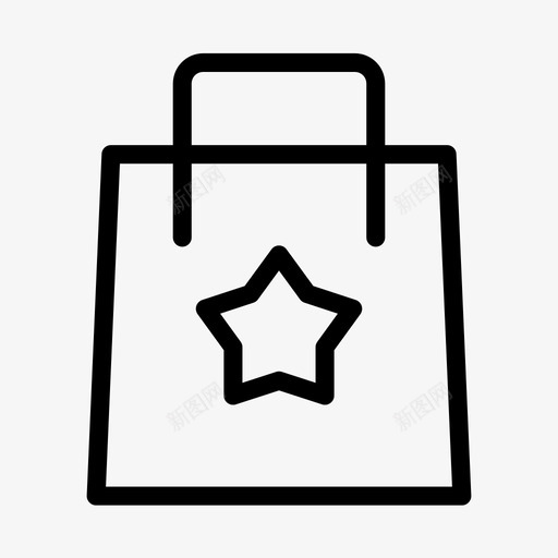 购物袋圣诞礼物手提包图标svg_新图网 https://ixintu.com 圣诞卷1 圣诞礼物 手提包 购物袋
