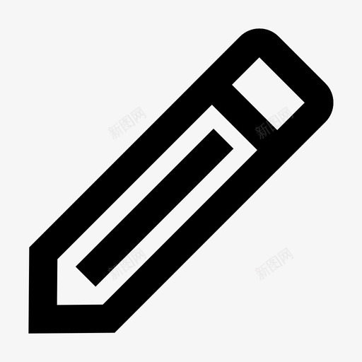 铅笔创建编辑图标svg_新图网 https://ixintu.com 创建 工具 材质图标 编辑 铅笔