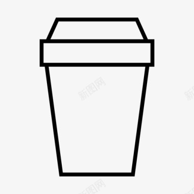 咖啡冷的杯子图标图标