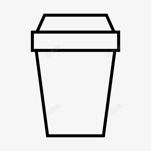 咖啡冷的杯子图标svg_新图网 https://ixintu.com 冷的 咖啡 杯子