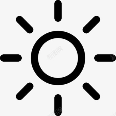 太阳亮度光线图标图标