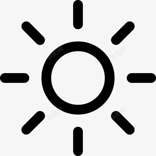 太阳亮度光线图标svg_新图网 https://ixintu.com 亮度 光线 太阳 太阳能 照明