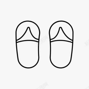 拖鞋设备脚图标图标