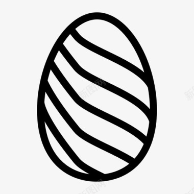 复活节庆祝鸡蛋图标图标