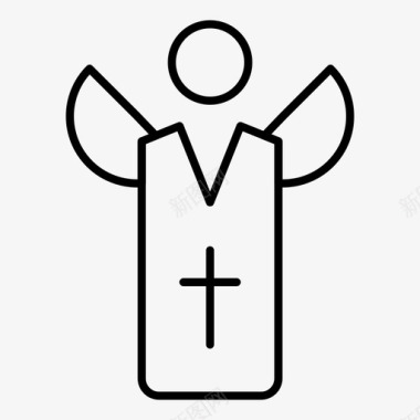 神父天主教徒基督教图标图标