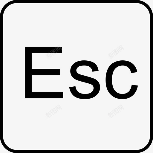 esc退出svg_新图网 https://ixintu.com esc退出 iconfont-fillet