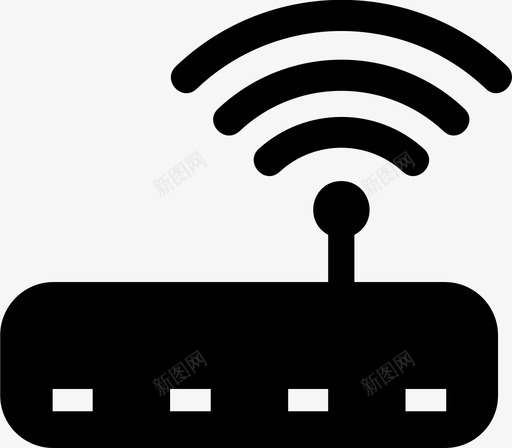 wifi路由器集线器散热器图标svg_新图网 https://ixintu.com wifi路由器 信号 发射器 散热器 集线器