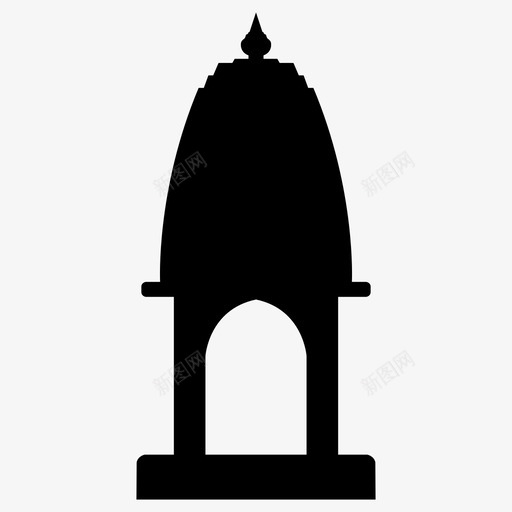 庙宇神印度教图标svg_新图网 https://ixintu.com 印度教 寺庙 崇拜 庙宇 犹太人 神 耆那教
