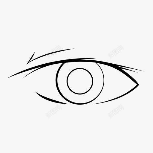 眼睛动画动画眼睛图标svg_新图网 https://ixintu.com 动画 动画眼睛 眼睛 睫毛