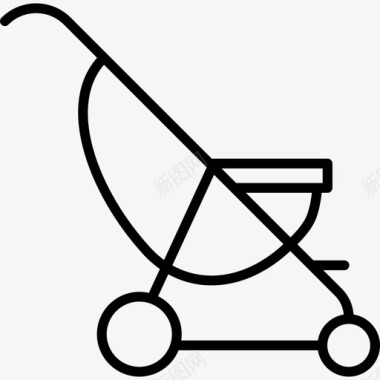 婴儿推车椅运输工具新生儿图标图标