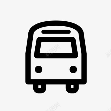 公共汽车班车公交图标图标