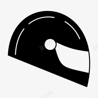 头盔自行车头盔摩托车图标图标