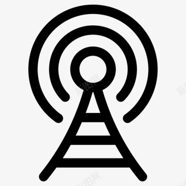 信号塔无线电塔通信线路第1卷图标图标