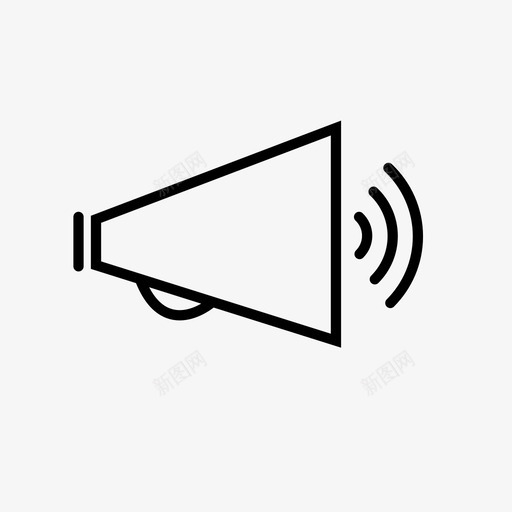 扩音器宣布讲话图标svg_新图网 https://ixintu.com 宣布 扩音器 讲话 谈话
