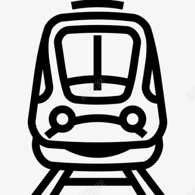 火车机车铁路运输图标图标