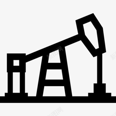 石油钻机石油井架抽油机图标图标