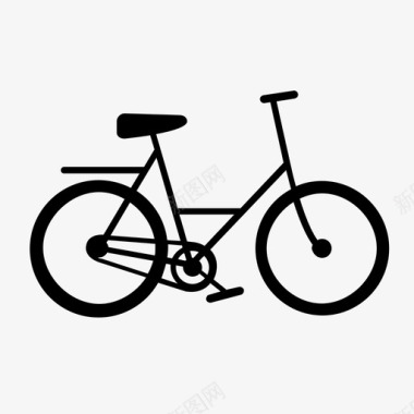 女士自行车自行车图标图标