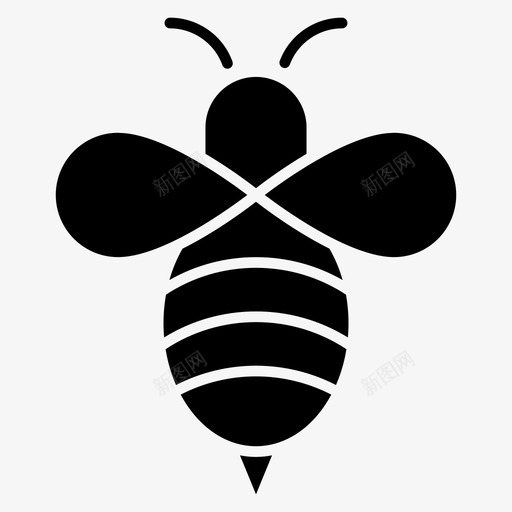 蜜蜂虫子生态图标svg_新图网 https://ixintu.com 生态 秋天雕文 虫子 蜂蜜 蜜蜂