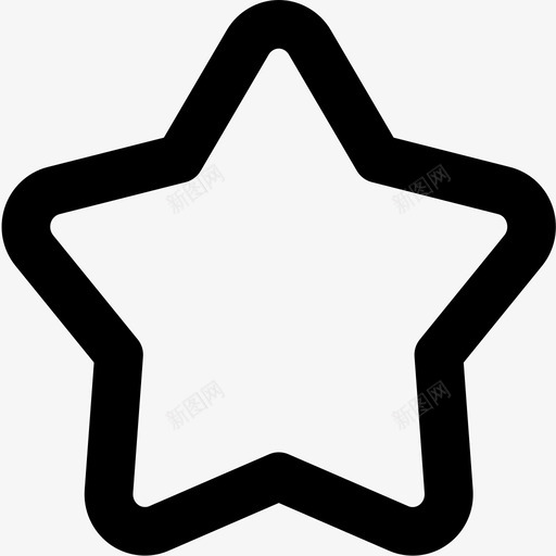 uE608-star--outlinesvg_新图网 https://ixintu.com uE608-star--outline