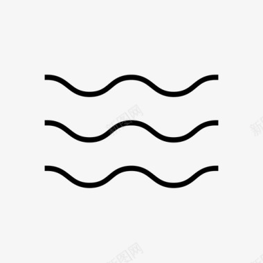振动水波浪图标图标
