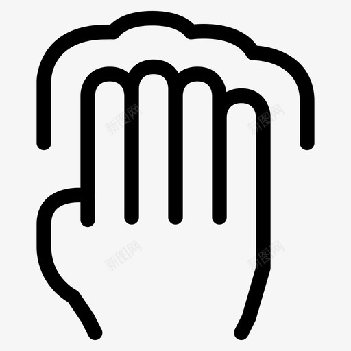 用五个手指轻触手势触摸屏图标svg_新图网 https://ixintu.com 手势 用五个手指轻触 触摸屏 触摸手势