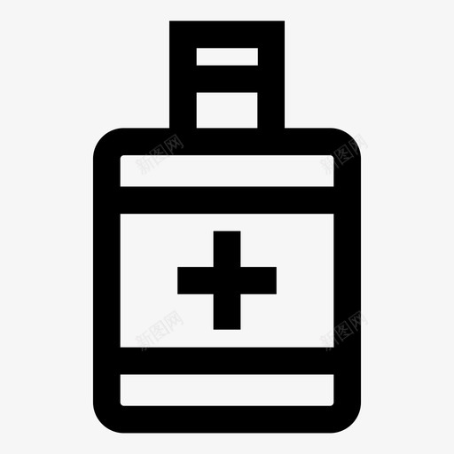 瓶子医药药品图标svg_新图网 https://ixintu.com 医药 瓶子 药品 药房