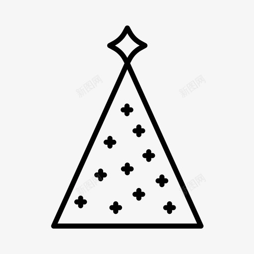 圣诞树圣诞装饰圣诞快乐图标svg_新图网 https://ixintu.com 圣诞快乐 圣诞树 圣诞装饰