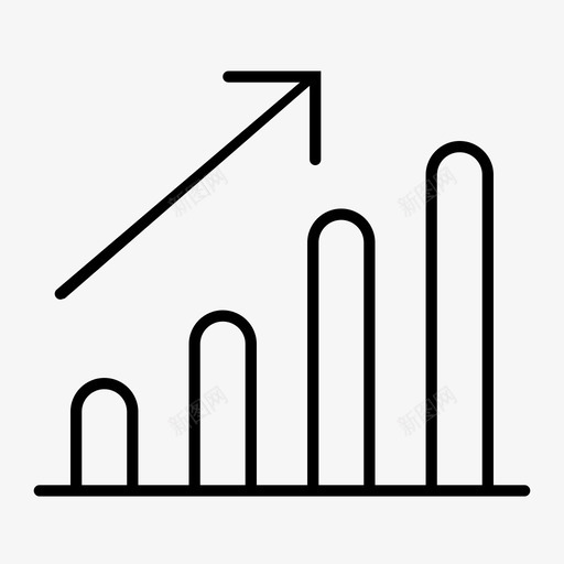 增长图利润图标svg_新图网 https://ixintu.com 利润 增长图