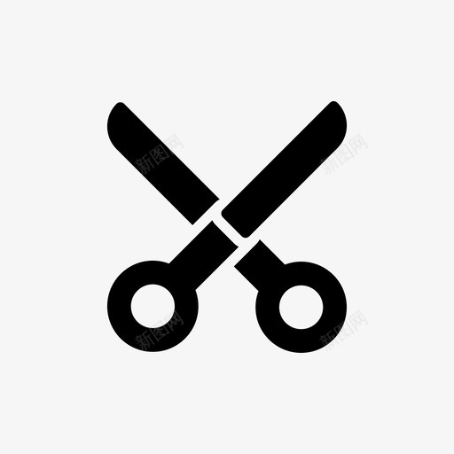 剪刀理发师商务图标svg_新图网 https://ixintu.com 切割 剪刀 商务 理发师 设计字形图标
