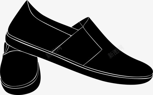 男式拖鞋配件鞋类图标图标