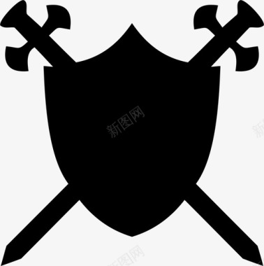 剑盾牌武器图标图标