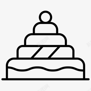 结婚蛋糕生日庆祝图标图标