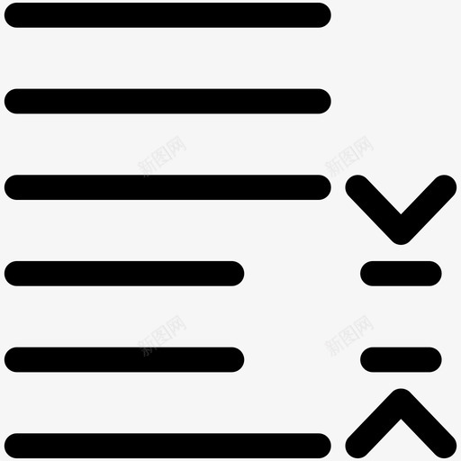行距对齐文本图标svg_新图网 https://ixintu.com 对齐 文本 行距 转换