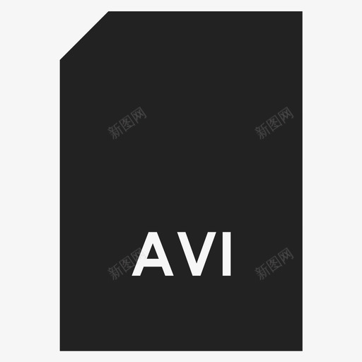 avi文件格式图标svg_新图网 https://ixintu.com avi 文件 格式 视频