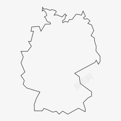 德国标识德国地图欧洲图标高清图片