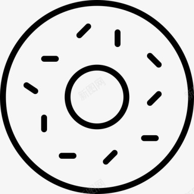 甜甜圈面包房糕点图标图标