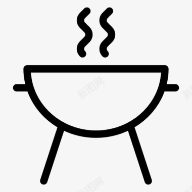 锅庆祝厨师图标图标