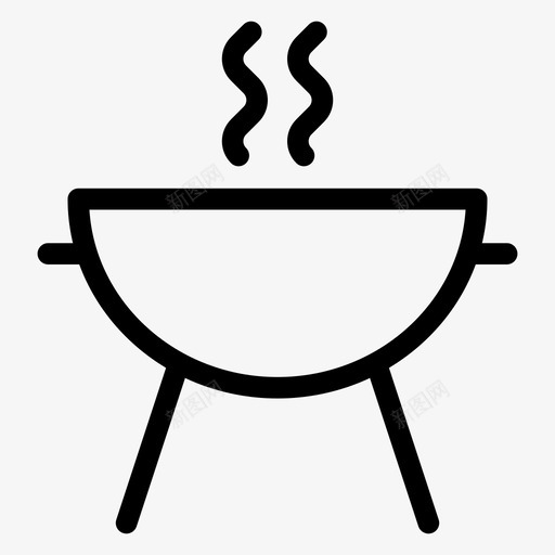 锅庆祝厨师图标svg_新图网 https://ixintu.com 厨师 厨房 庆祝 派对庆祝线图标 锅 食物
